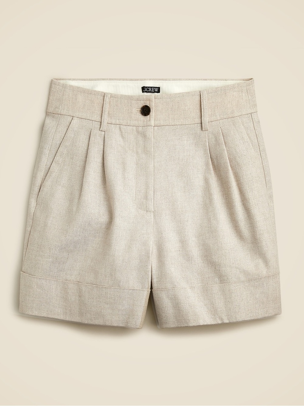 J. Crew remi short in stretch linen blend size 0